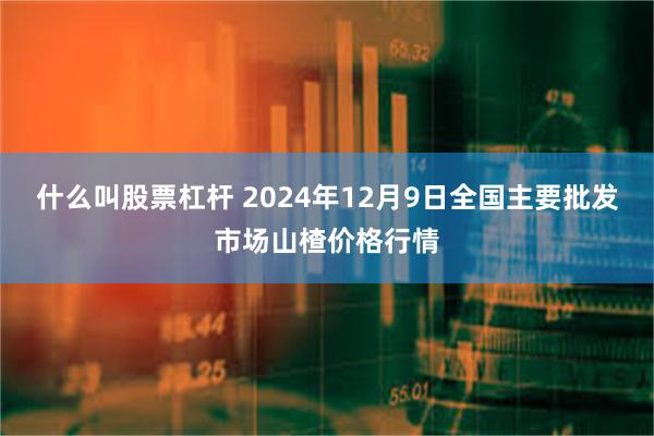 什么叫股票杠杆 2024年12月9日全国主要批发市场山楂价格行情