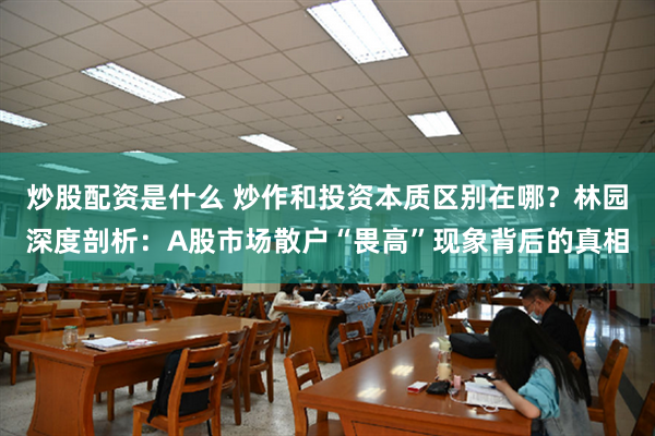 炒股配资是什么 炒作和投资本质区别在哪？林园深度剖析：A股市场散户“畏高”现象背后的真相
